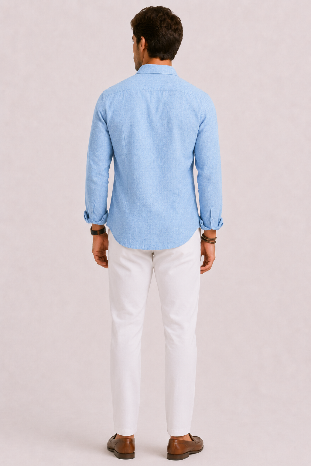 Men's Long-Sleeve Linen Shirt