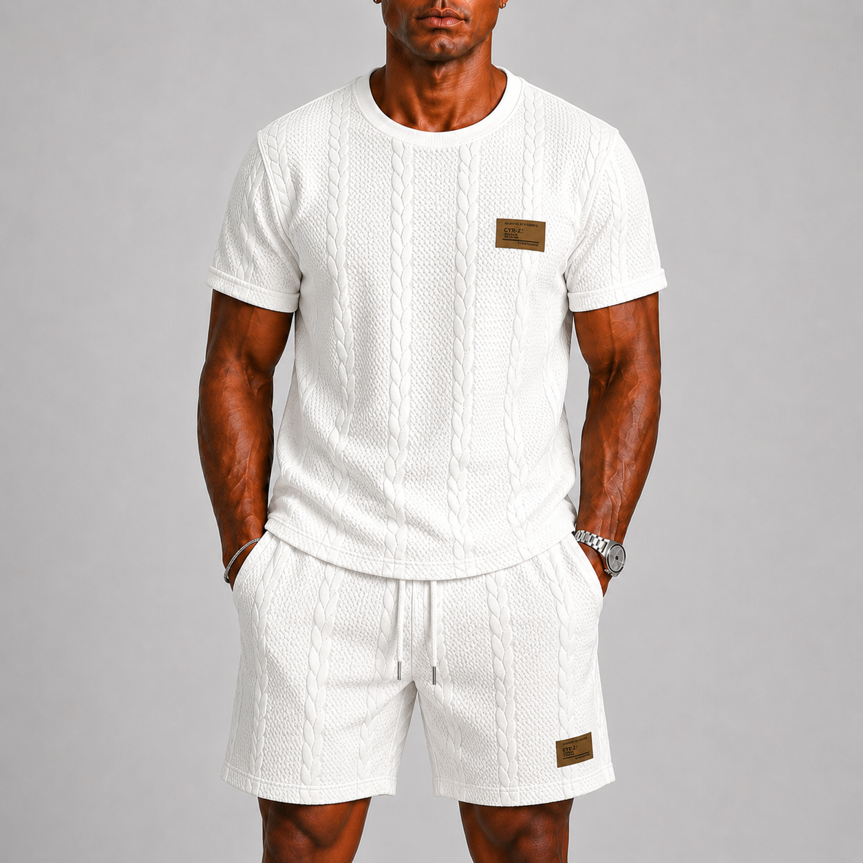 Men's Summer Set with T-Shirt and Shorts