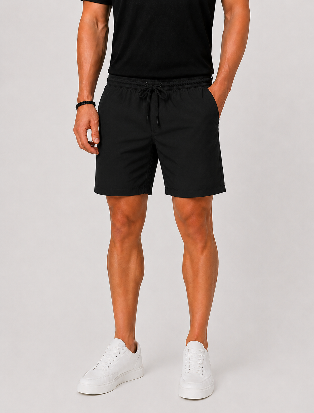 Men's Quick-Dry Swim Shorts with Drawstring