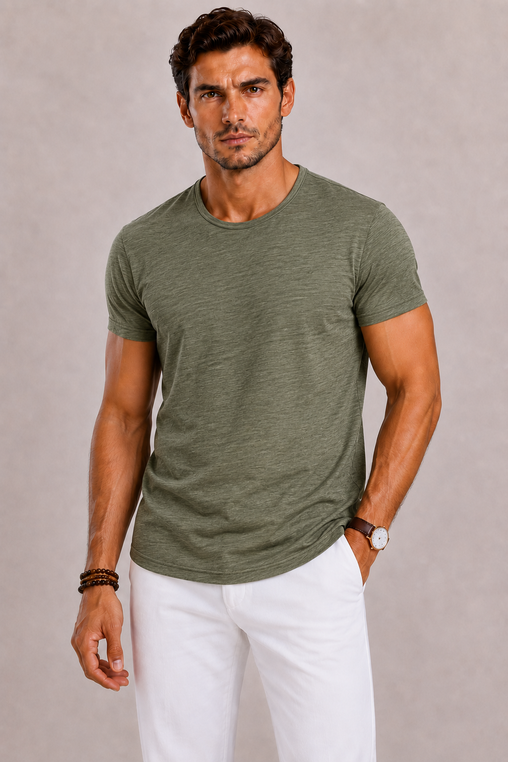 Men's Cotton Crew-Neck T-Shirt