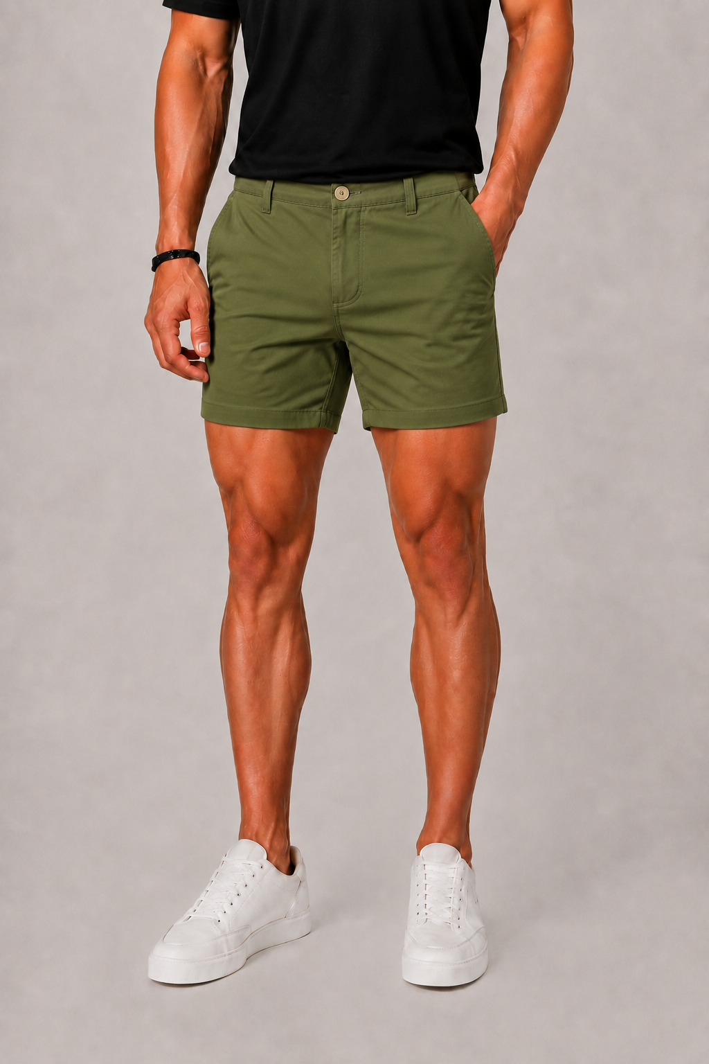Men's Chino Shorts with Slip Pockets