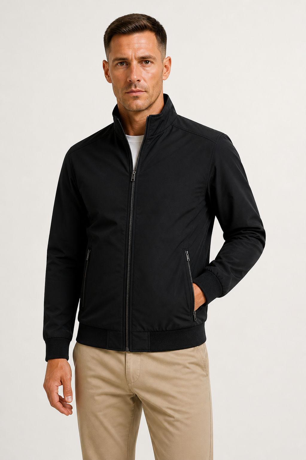 Men's Windproof Water-Repellent Mid-Season Jacket