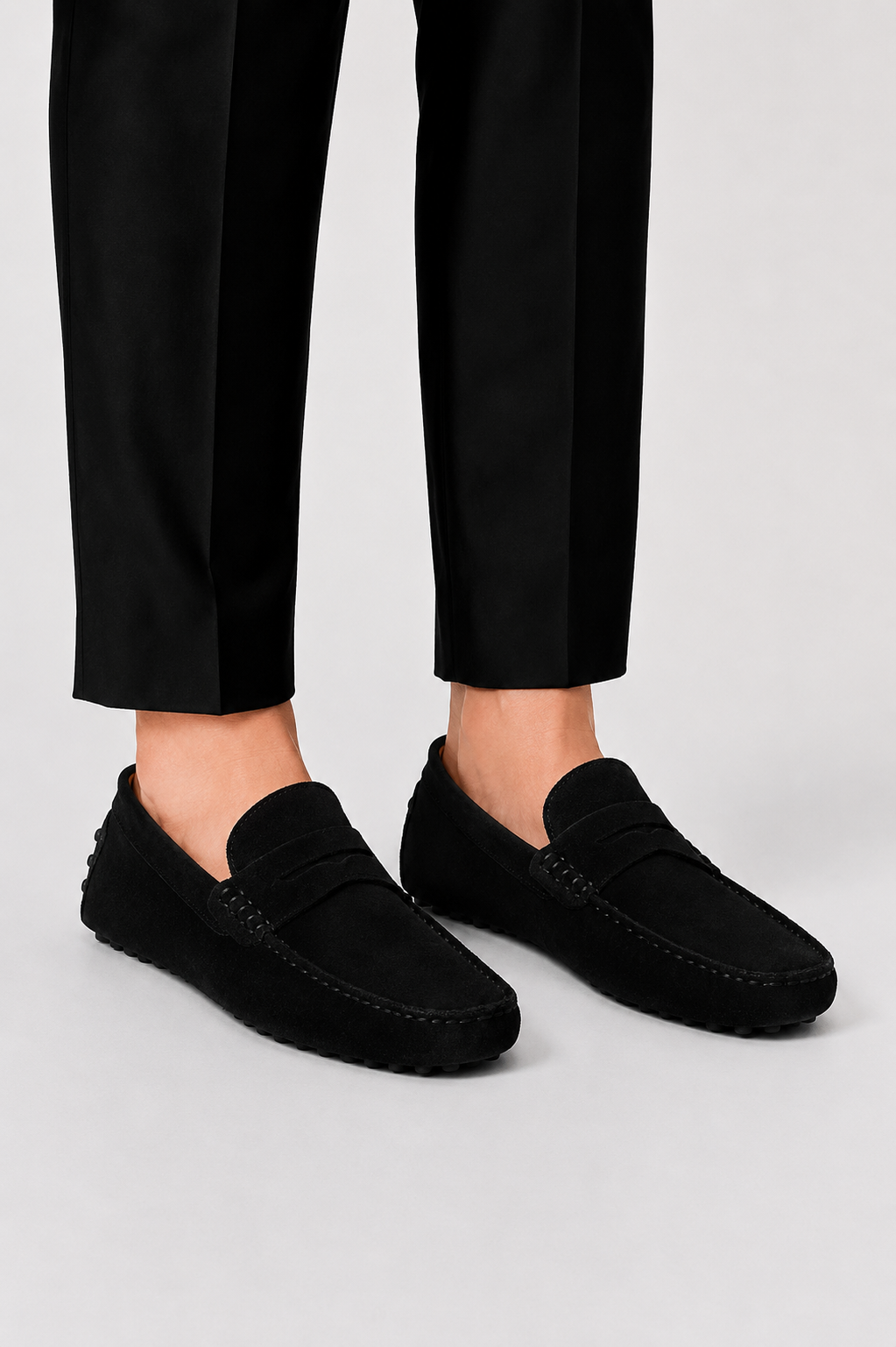 Men's Italian-Style Suede Loafers