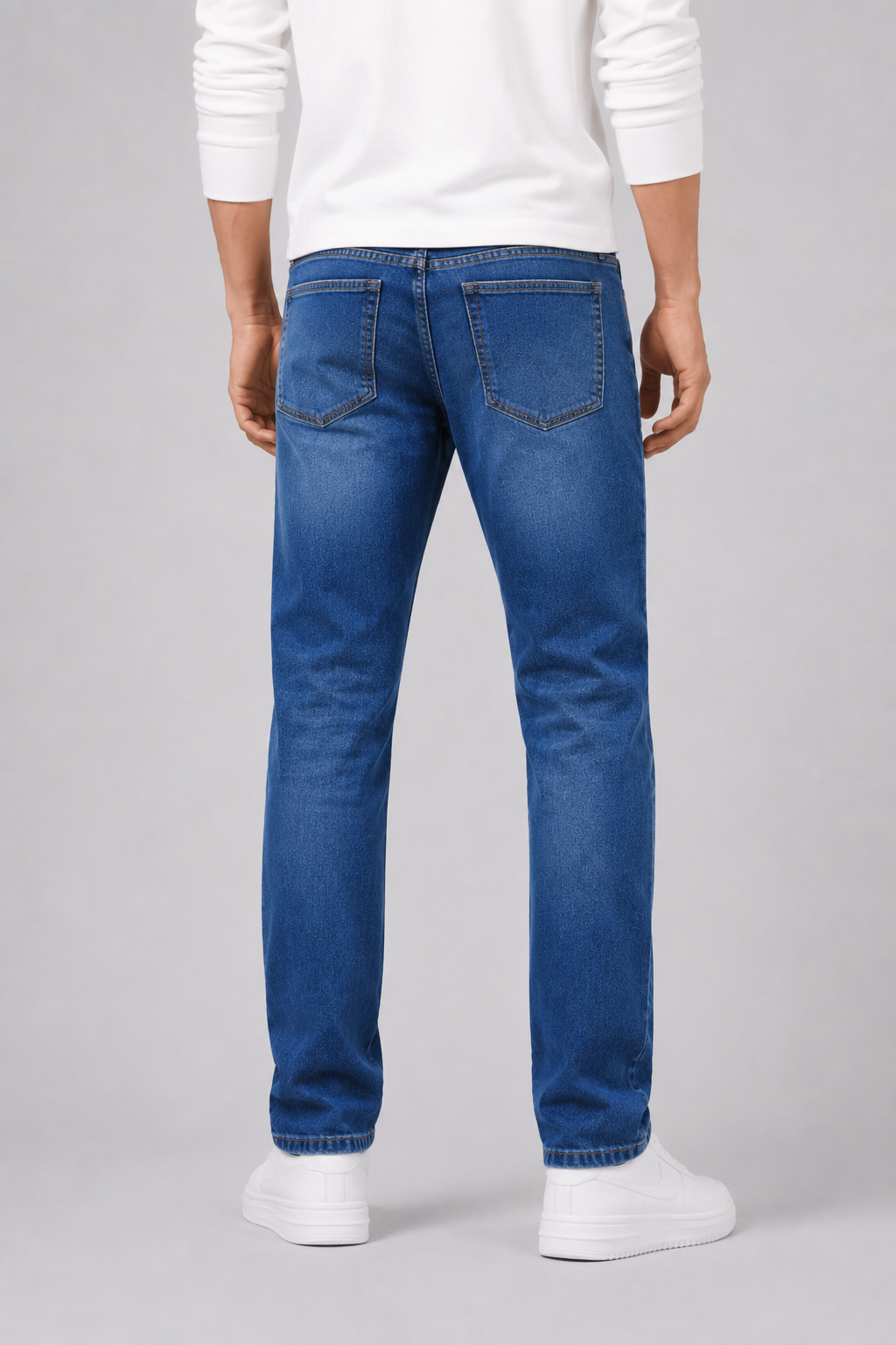 Men's Medium-Stretch Jeans in Timeless Denim