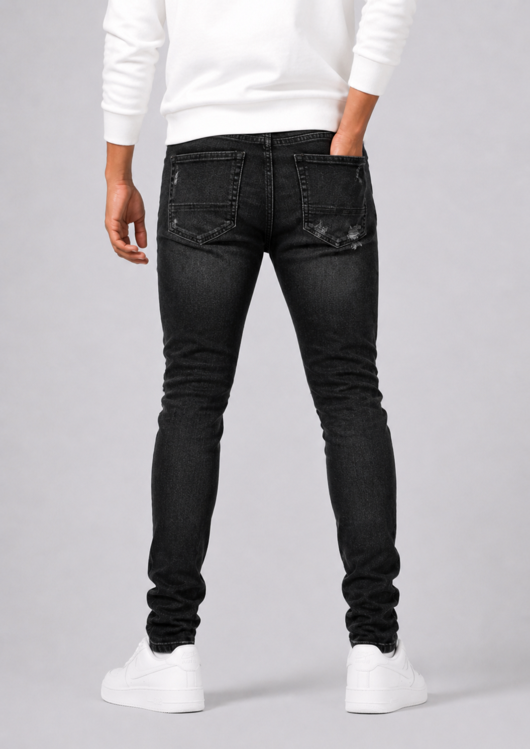 Men's Slim-Fit Ripped Jeans