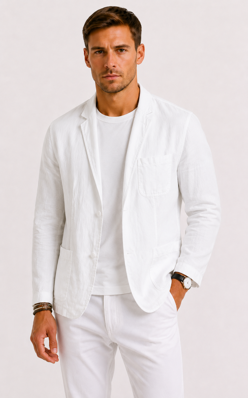 Men's Relaxed Linen Blazer