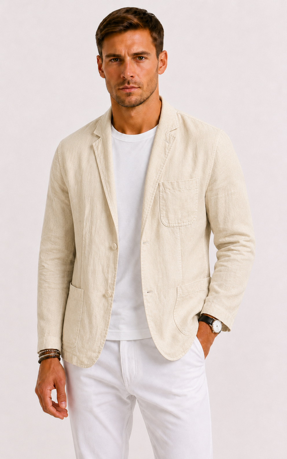 Men's Relaxed Linen Blazer