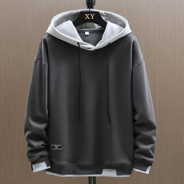 Unisex classic pullover hoodie with drawstring hood and long sleeves