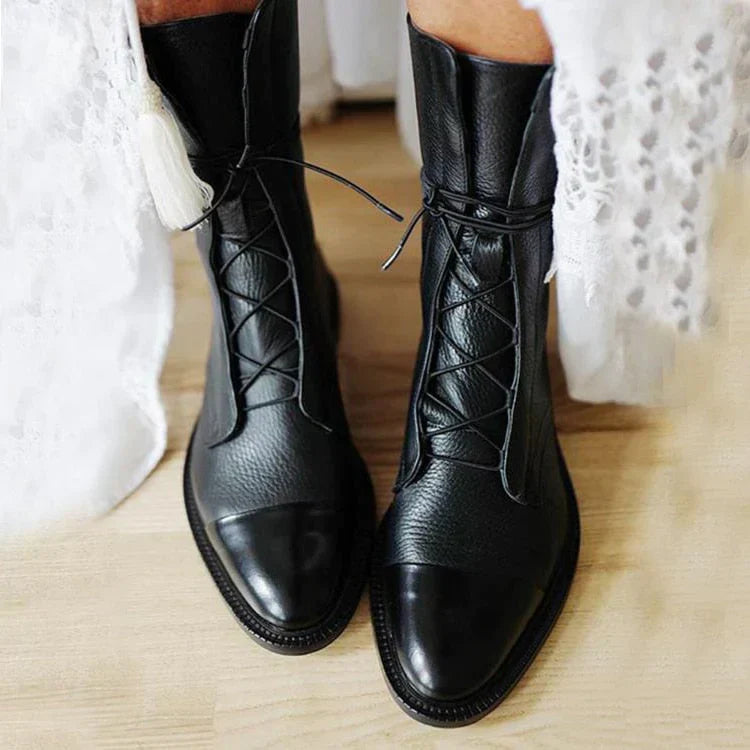 Classic vintage-style heeled shoes