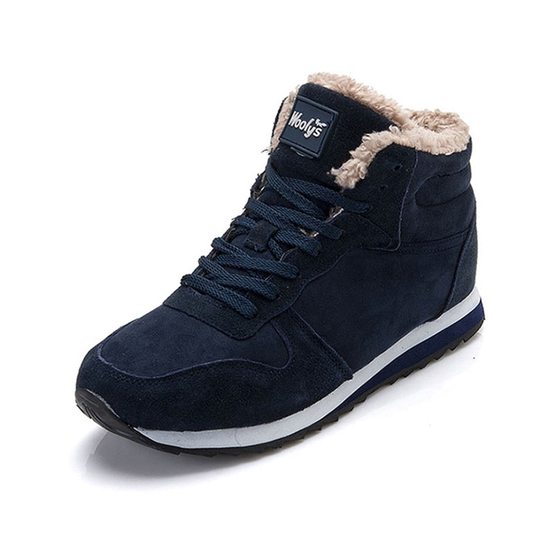 High top lace-up sneaker boots with faux fur collar