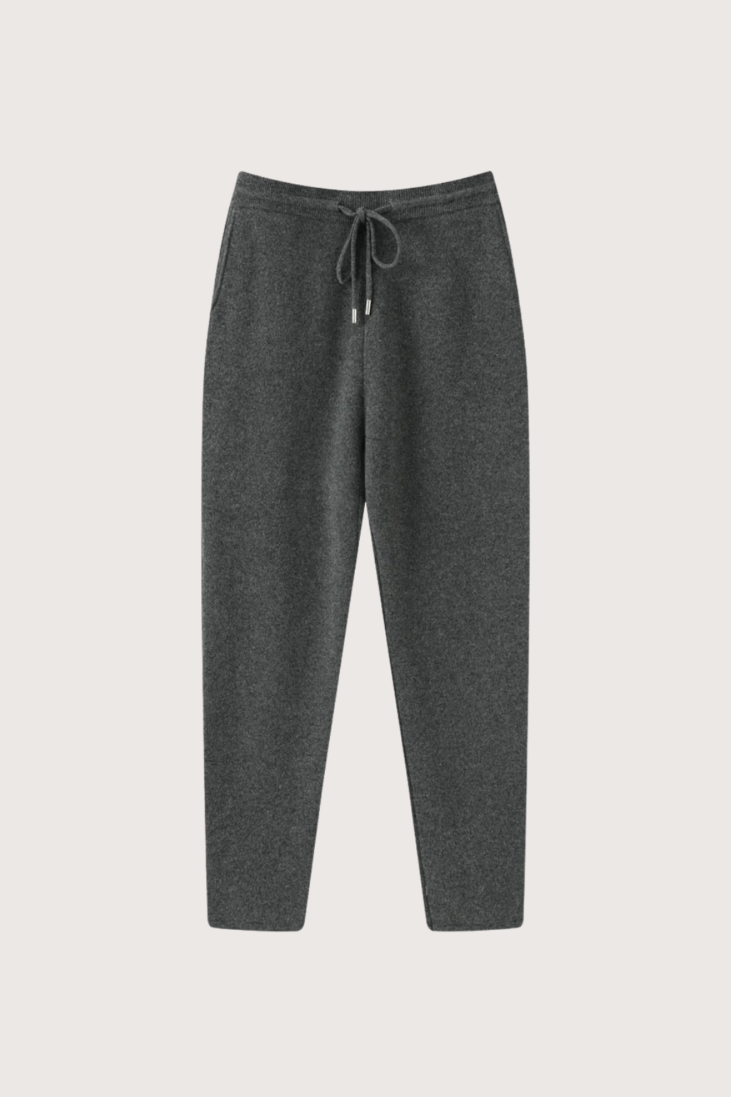 Men's High-Waisted Merino Wool Trousers, Thick and Warm