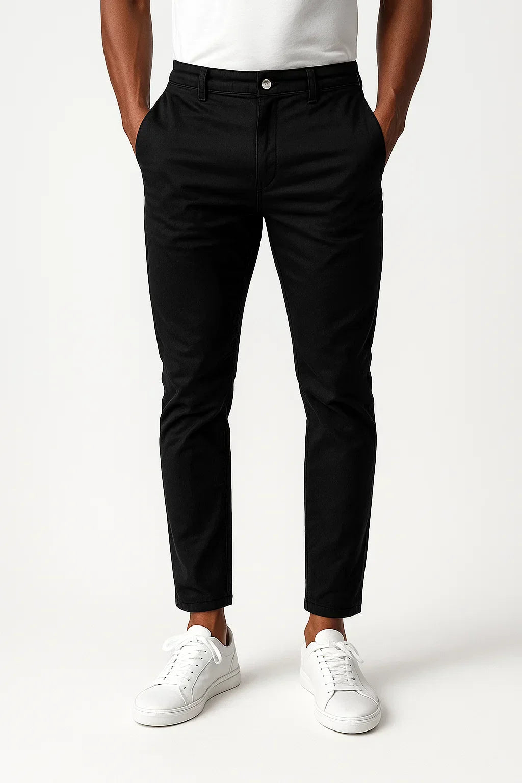 Men's Khaki Stretch Chinos, Modern Fit