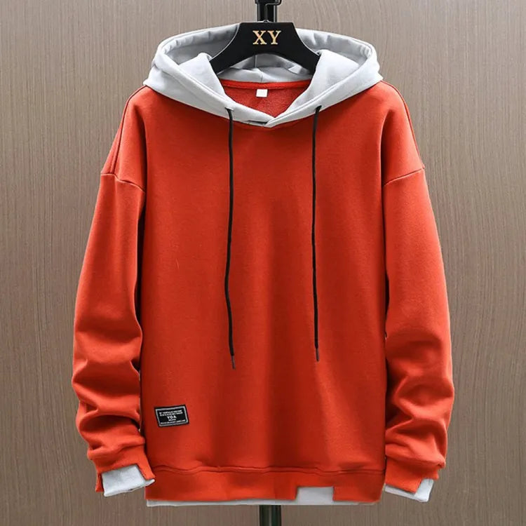 Unisex classic pullover hoodie with drawstring hood and long sleeves
