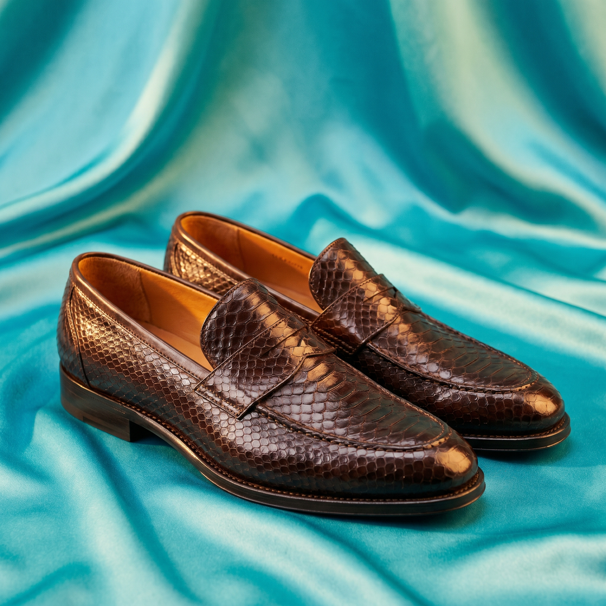 Unisex slip-on loafers with rounded toe and low heel