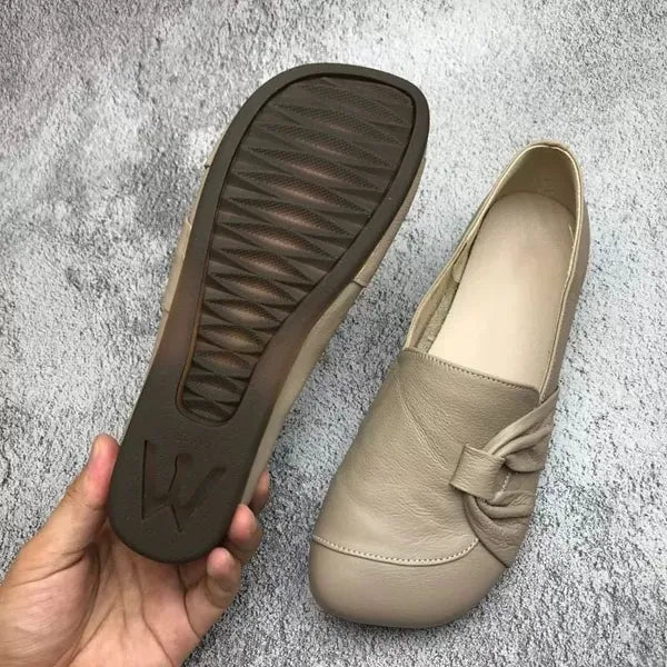 Comfort fit slip-on loafers with decorative trim detailing