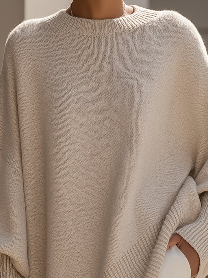Oversized knitted jumper