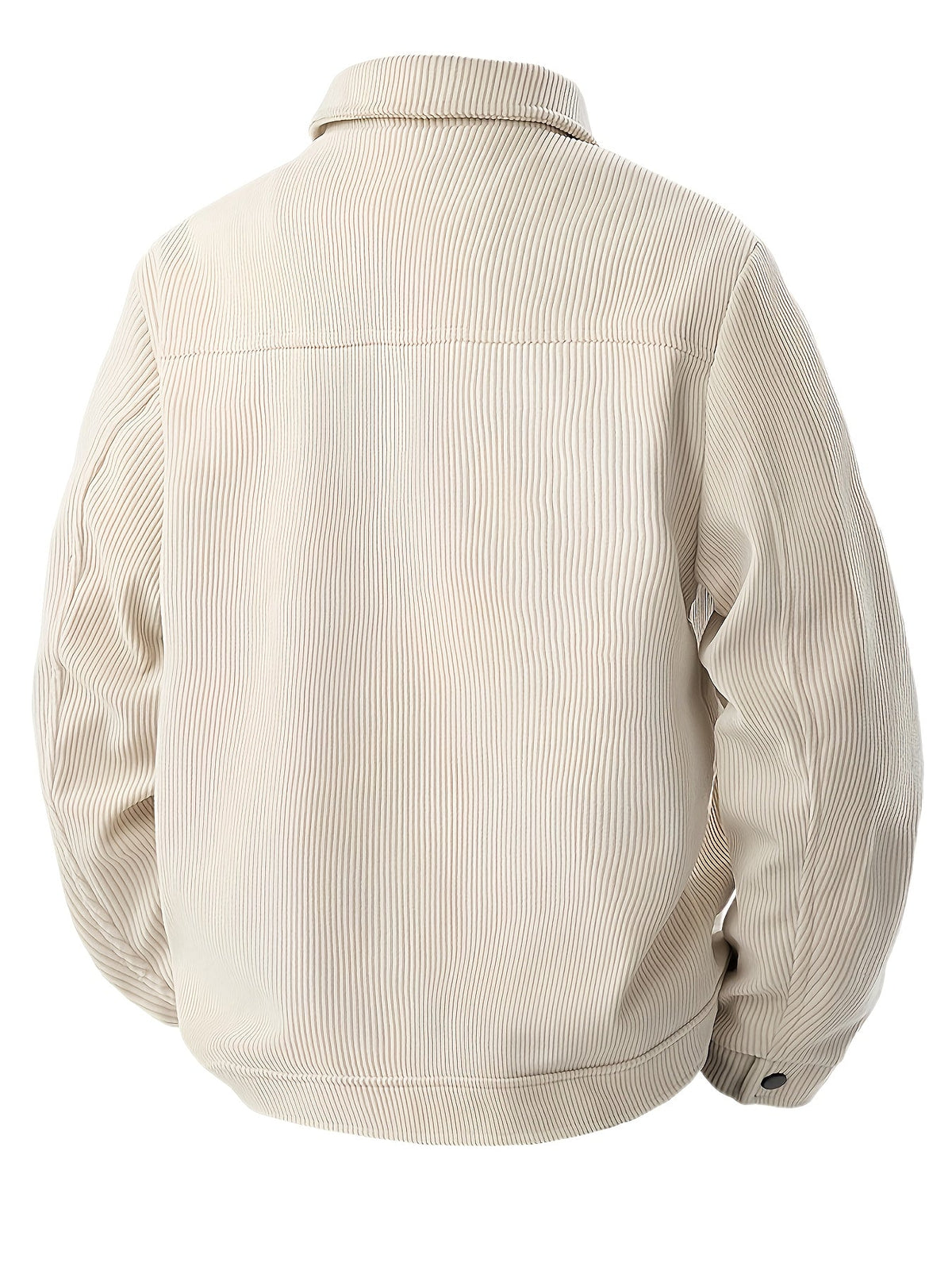 Corduroy utility jacket with shirt collar, long sleeves and four front pockets
