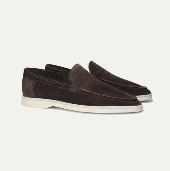 Men's Slip-On Leather Loafers, Casual Smart Driving Shoes for Summer & Everyday Wear