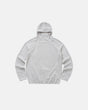 Unisex hooded hoodie with grid texture, long sleeves and elasticated hem