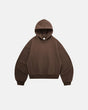Plain boxy fit hoodie with hood, long sleeves and front kangaroo pocket