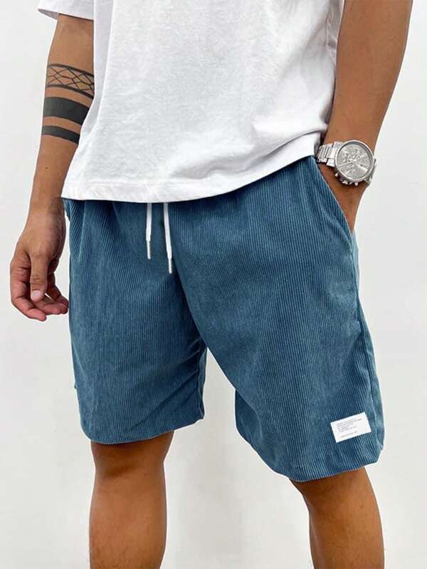 Men's Summer Drawstring Shorts, Relaxed Fit Casual Shorts for Everyday & Holiday Wear