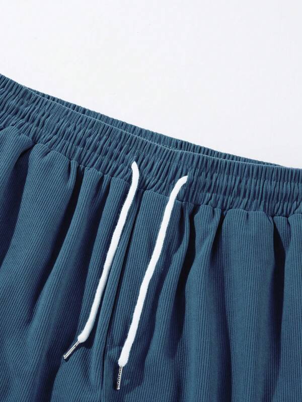 Men's Summer Drawstring Shorts, Relaxed Fit Casual Shorts for Everyday & Holiday Wear