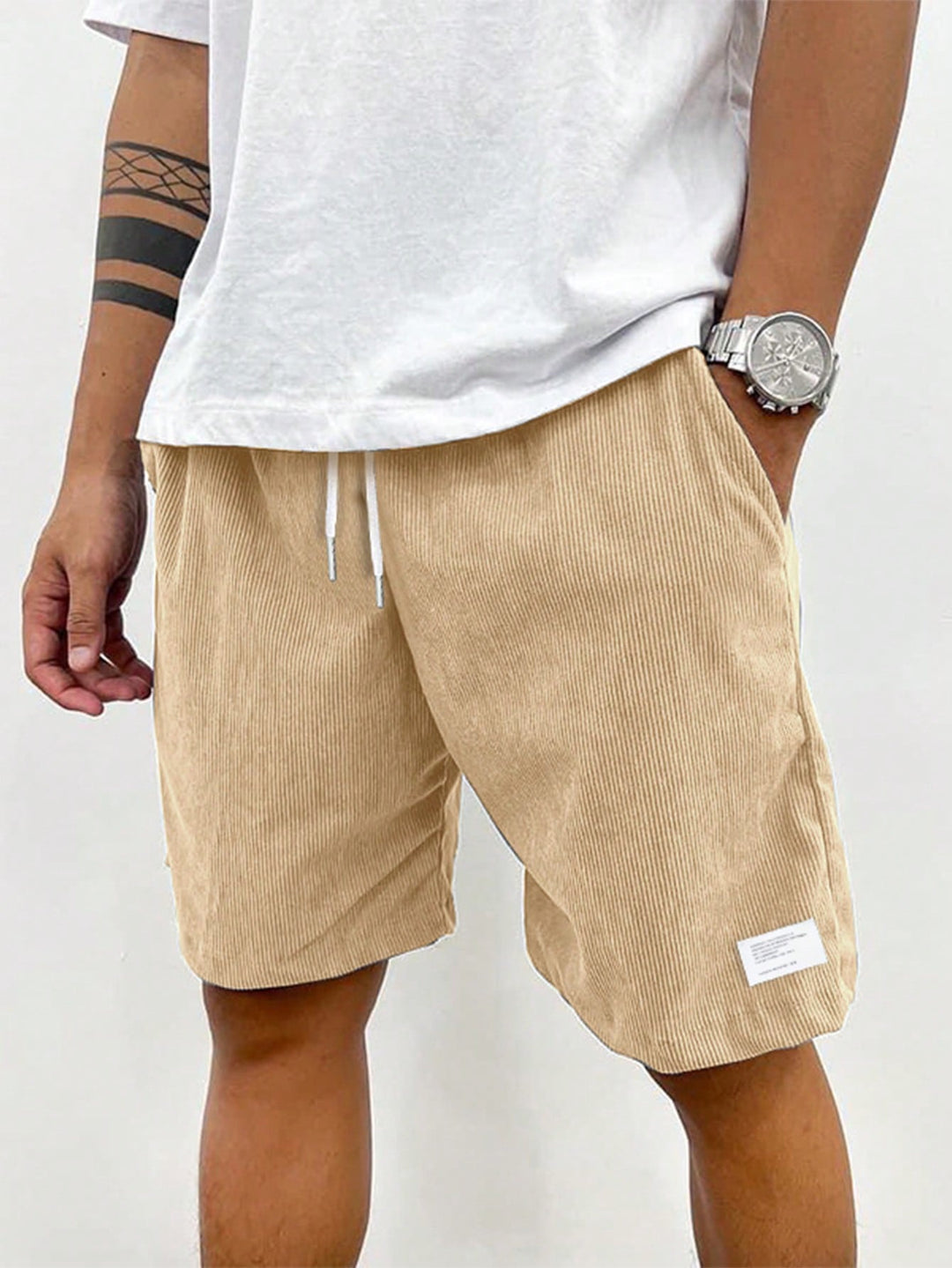 Men's Summer Drawstring Shorts, Relaxed Fit Casual Shorts for Everyday & Holiday Wear