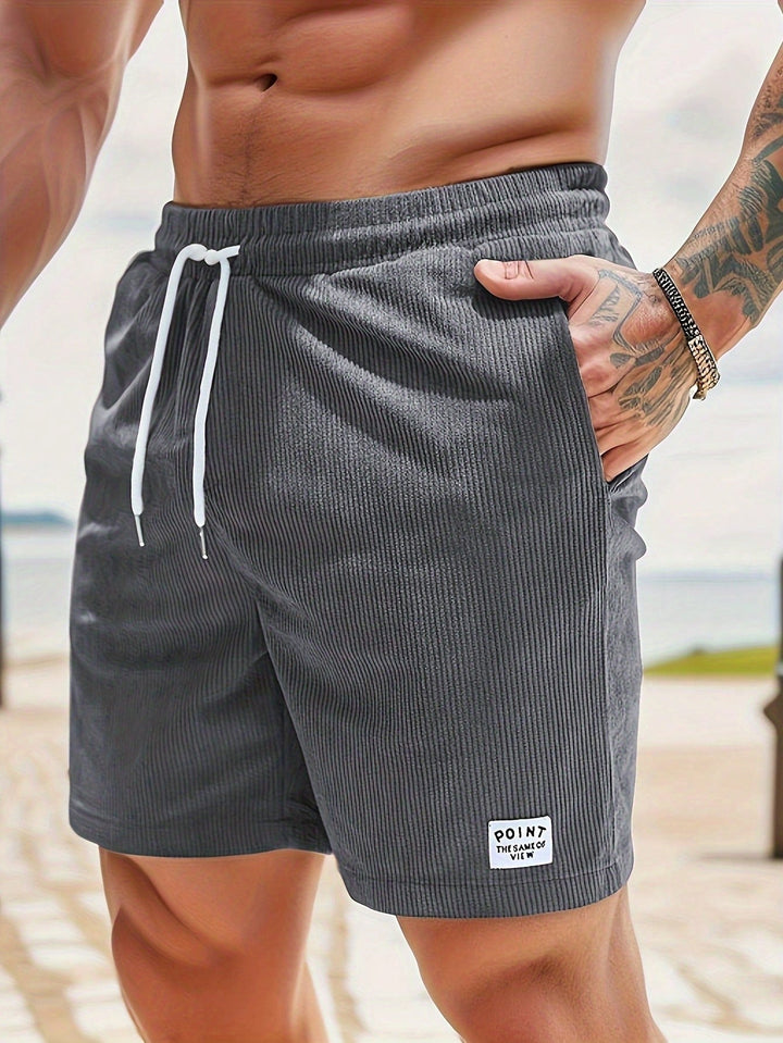 Men's Summer Drawstring Shorts, Relaxed Fit Casual Shorts for Everyday & Holiday Wear