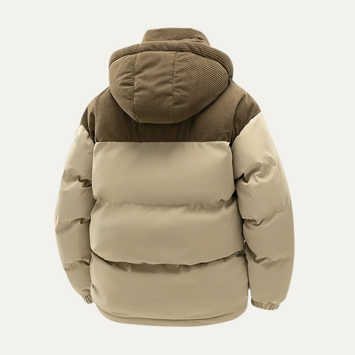 Men's thick hooded puffer jacket