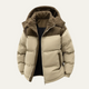 Men's thick hooded puffer jacket