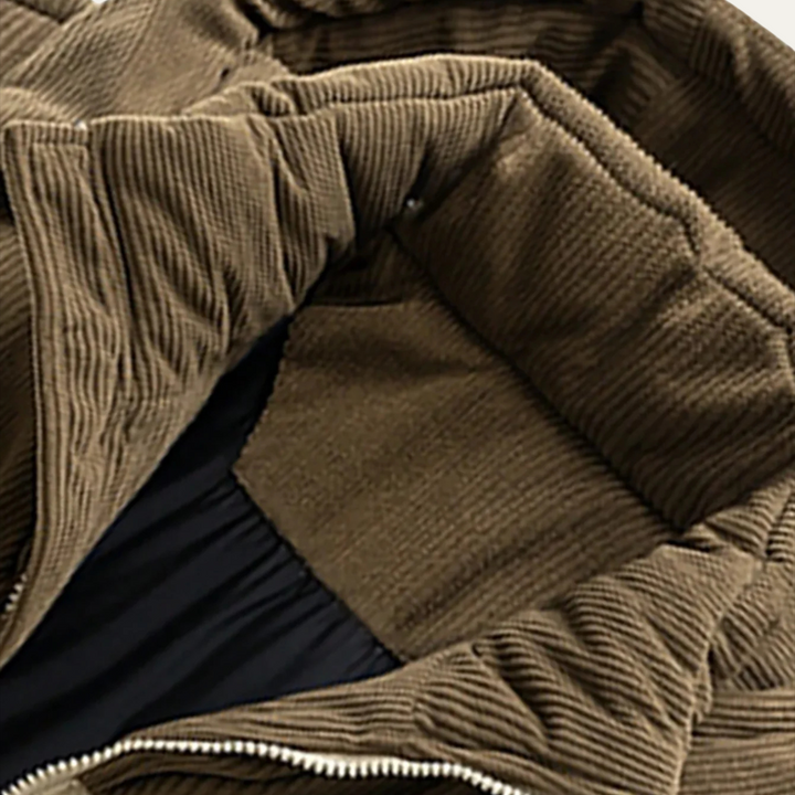 Men's thick hooded puffer jacket