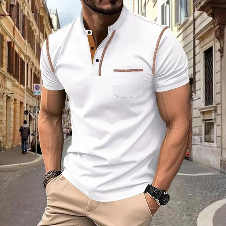 Men's Short Sleeve Polo Shirt, Classic Fit Casual Cotton Polo for Golf and Everyday Wear