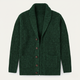 Men's chunky knit shawl collar cardigan