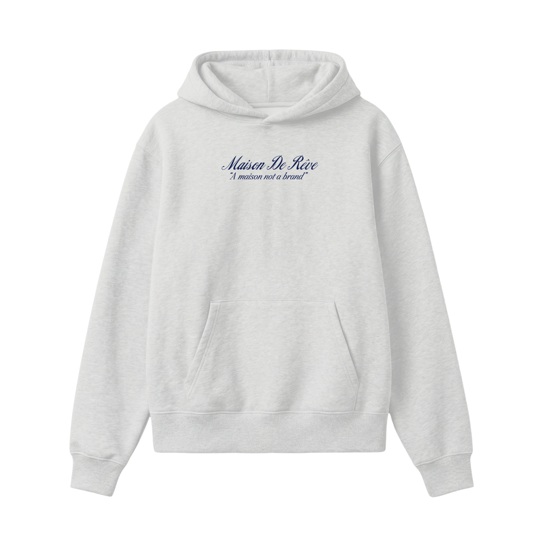 Graphic Riviera Racing Club hoodie with illustrated racing scene on the back