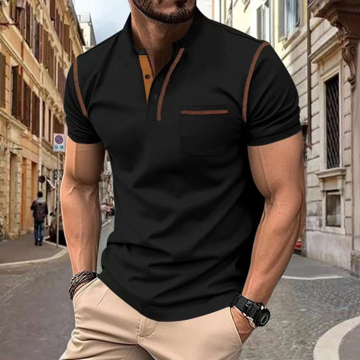 Men's Short Sleeve Polo Shirt, Classic Fit Casual Cotton Polo for Golf and Everyday Wear