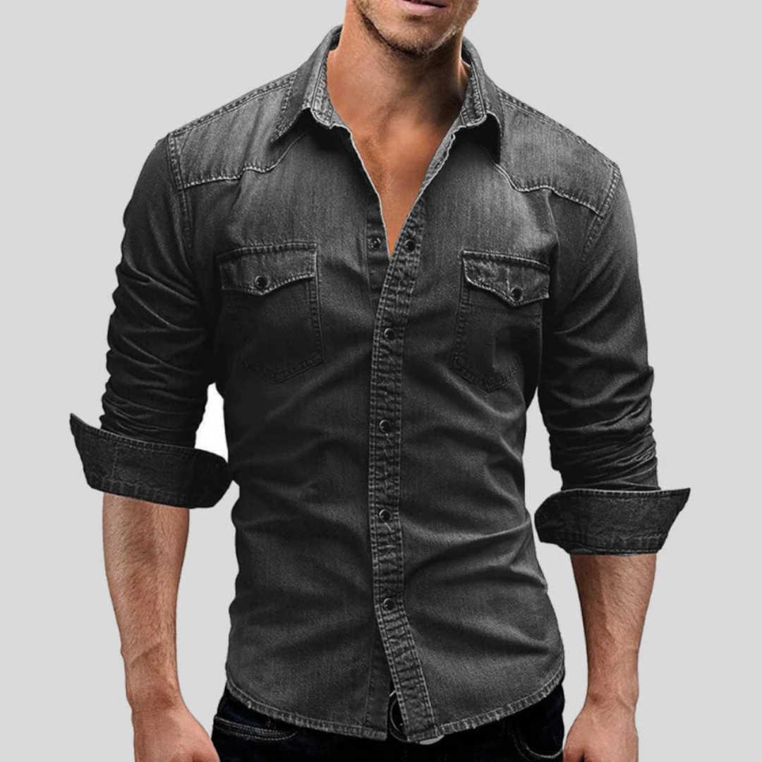 Men's quilted shirt jacket for casual layering