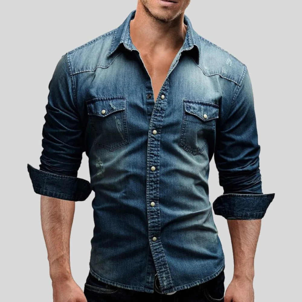 Men's quilted shirt jacket for casual layering
