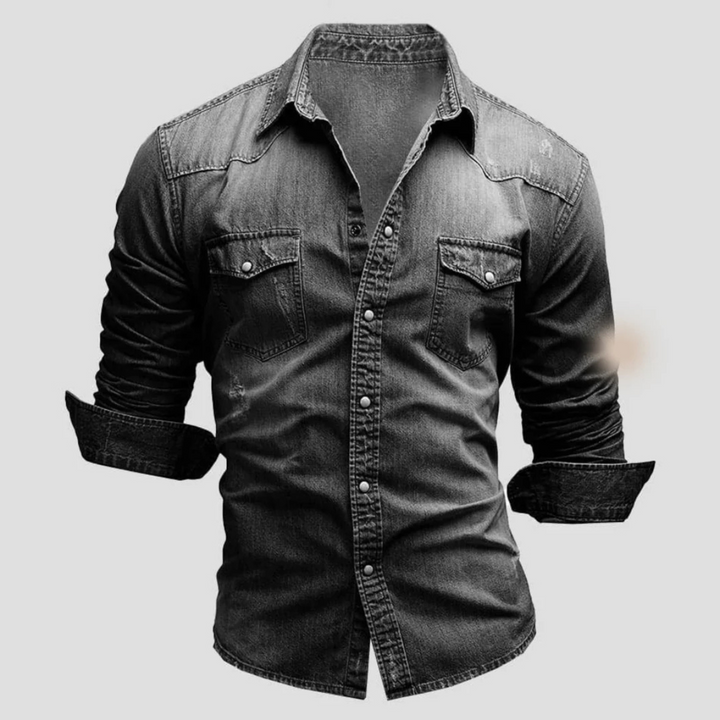 Men's quilted shirt jacket for casual layering