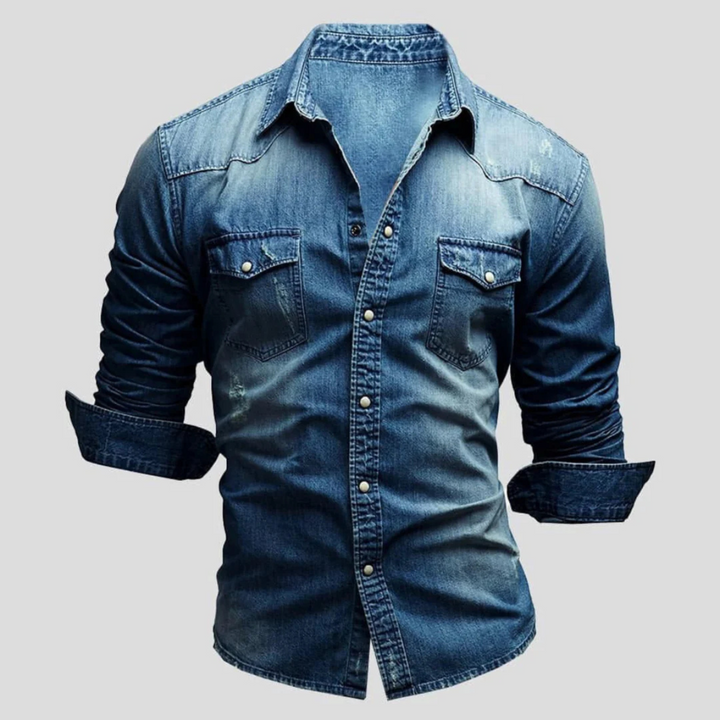 Men's quilted shirt jacket for casual layering