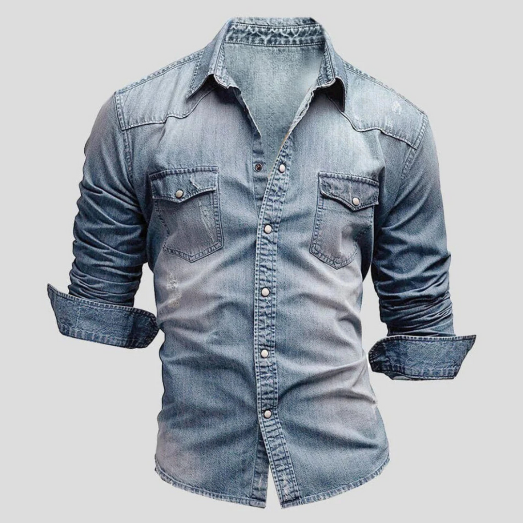 Men's quilted shirt jacket for casual layering