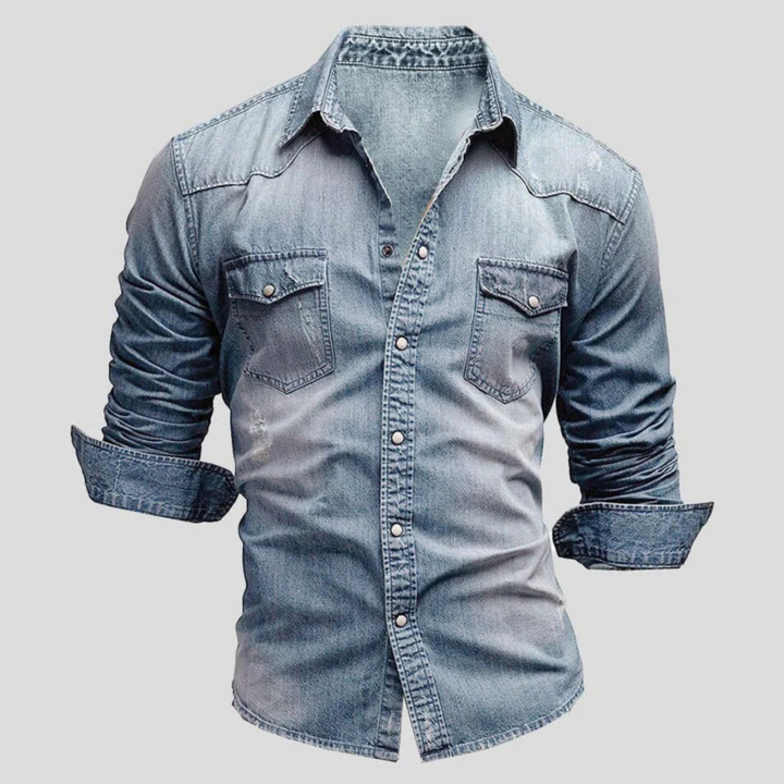 Men's quilted shirt jacket for casual layering
