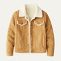 Men's sherpa lined suede jacket