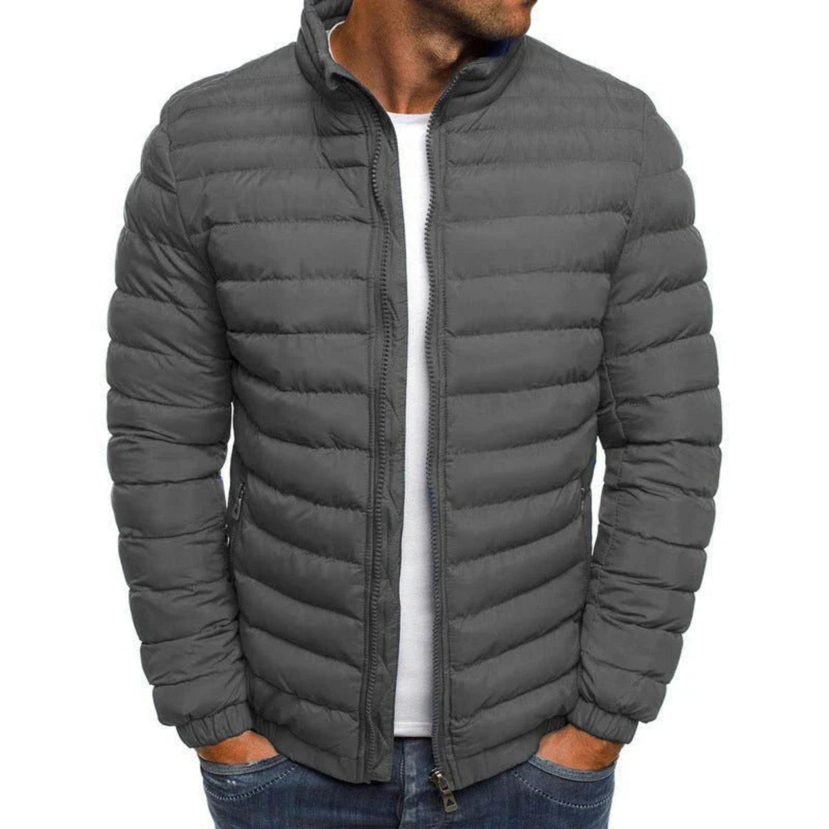 Men's quilted puffer jacket