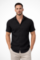 Men's Short Sleeve Summer Shirt, Button-Up Lightweight Casual Shirt, Breathable