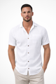 Men's Short Sleeve Summer Shirt, Button-Up Lightweight Casual Shirt, Breathable
