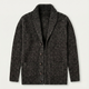 Men's chunky knit shawl collar cardigan