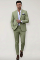 Men's Slim Fit Suit Set, Tailored Spring Blazer & Tapered Trousers for Business & Formal Wear