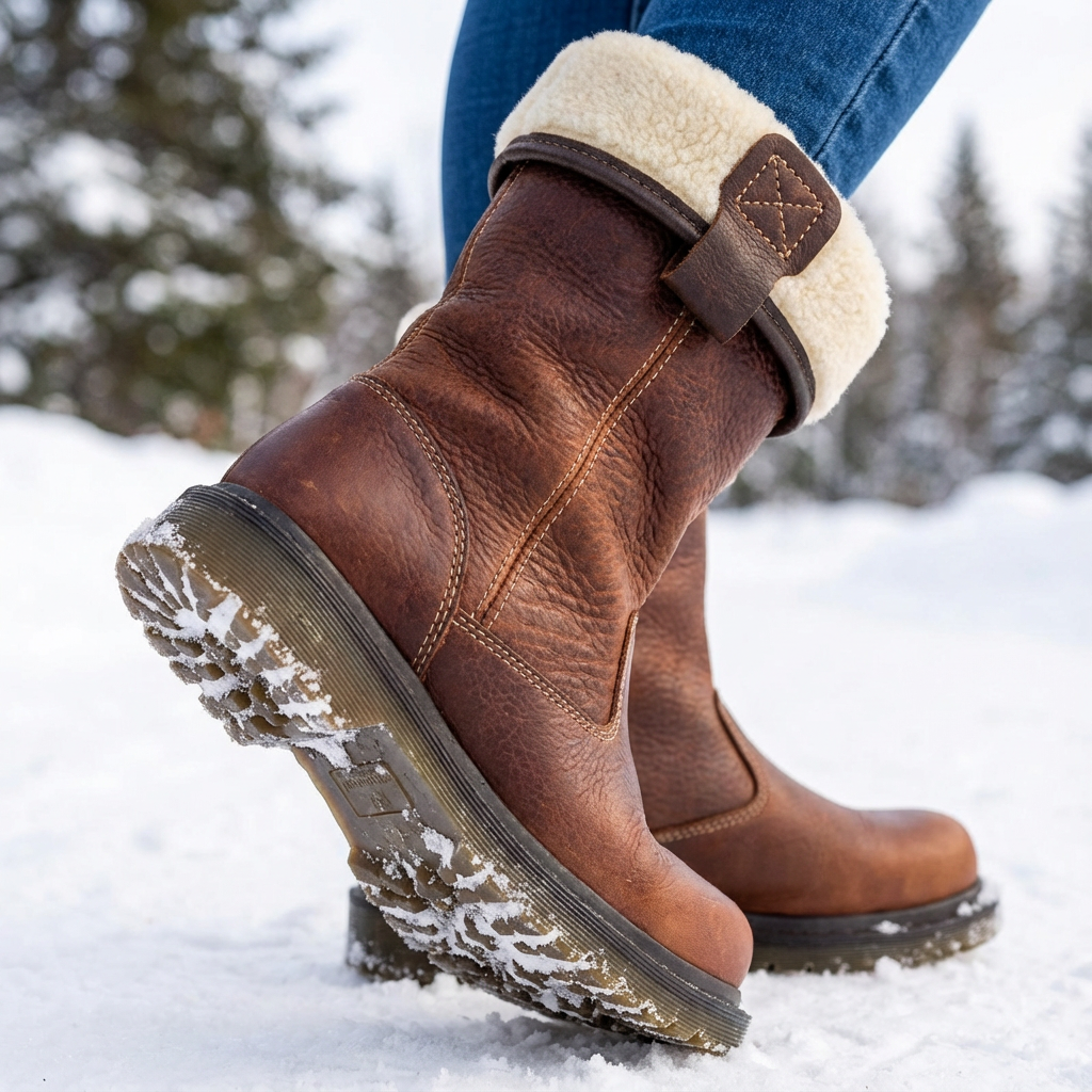 Unisex fur-lined winter boots