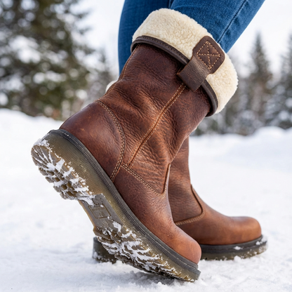 Unisex fur-lined winter boots