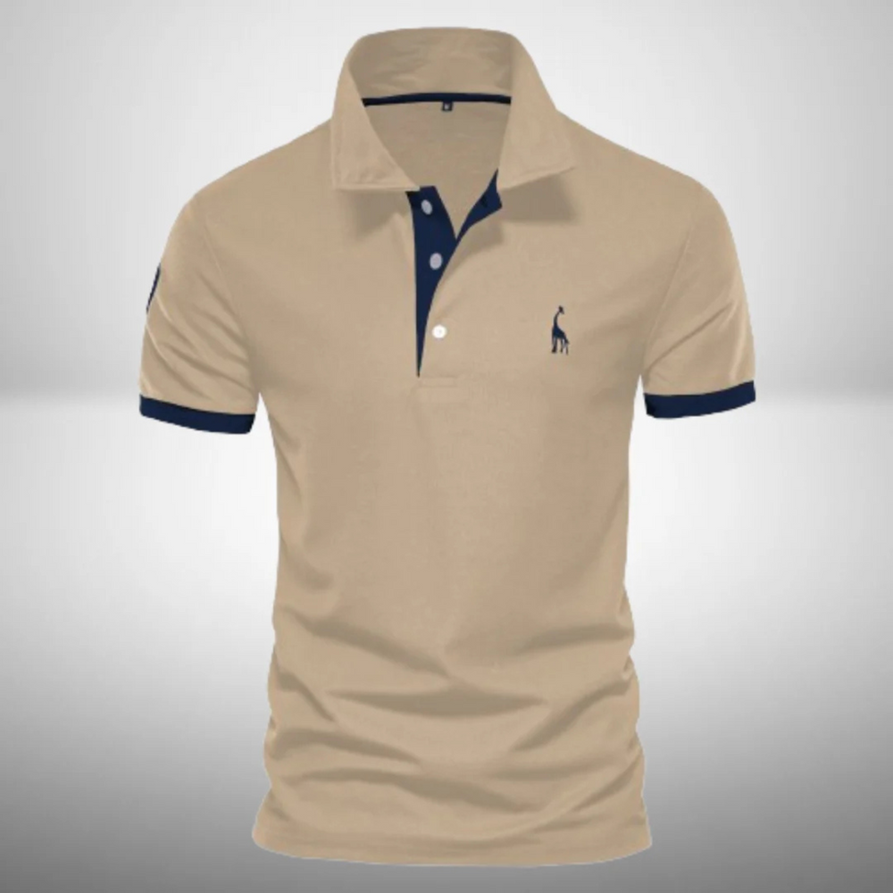 Men's Classic Polo Shirt, Short Sleeve Solid Cotton Smart Casual Polo Regular Fit